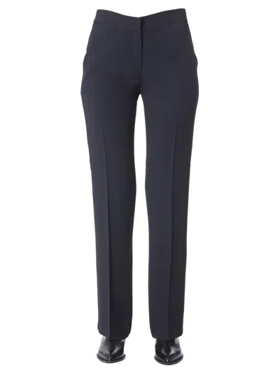 N°21 Belt Ring Button Casual Pants In Black