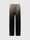 N°21 Floral-print Gradient Straight-leg Trousers