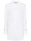 N°21 Gem-detailed Tunic In White