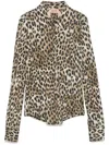 N°21 Leopard-print Blouse In Sal