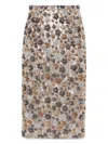 N°21 Sequin-embellished Midi Skirt