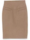 N°21 Houndstooth-check Skirt In Q
