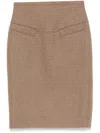 N°21 Houndstooth-check Skirt In Q