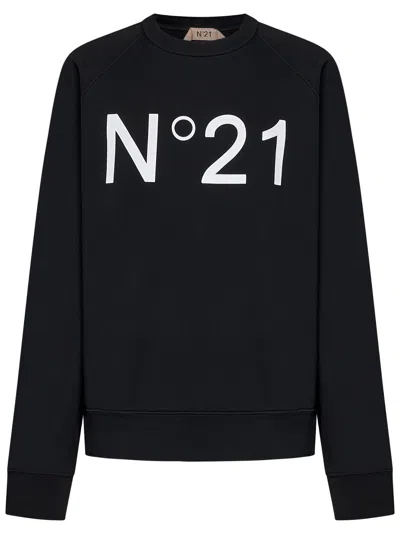 N°21 Logo-print Sweatshirt In Black