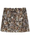 N°21 Strapless Sequin Top With Floral Pattern