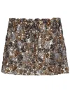 N°21 Strapless Sequin Top With Floral Pattern