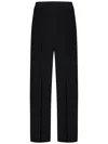N°21 Silk Blend Satin Pyjama-style Trousers In Black