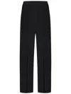 N°21 Silk Blend Satin Pyjama-style Trousers In Black