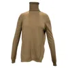 N°21 N21 TURTLENECK LONG SLEEVE SWEATER IN BROWN WOOL