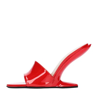 N°21 Sandals Red In Rosso Vivaci