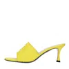 N°21 Woman Sandals Yellow Size 11 Soft Leather In Giallo Vivaci
