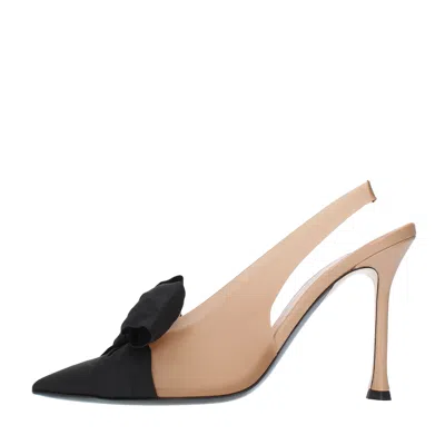 N°21 With Heel Beige In Marrone-nero