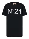 N°21 Woman T-shirt Black Size 4 Cotton In Black
