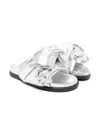 N°21 Padded Sandals In Silver
