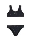 N°21 Palm Tree-print Bikini In 黑色