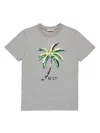 N°21 T-shirt Mit Palmen-motiv In Grau