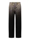 N°21 Floral-print Gradient Straight-leg Trousers In Multicolour