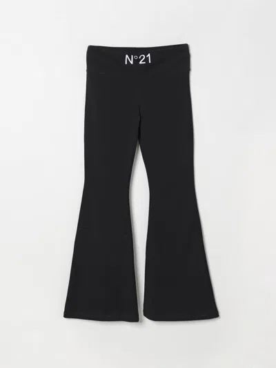 N°21 PANTS N° 21 KIDS COLOR BLACK,G61708002