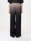 N°21 Floral-print Gradient Straight-leg Trousers In Black