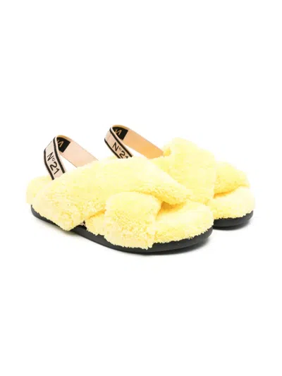 N°21 Pile Sandals In 黄色
