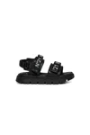N°21 Sandali Platform Con Strap Logati In Black