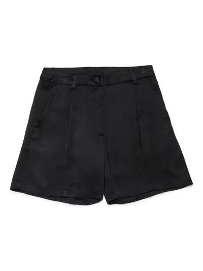N°21 Kids' Pleated Shorts In Black