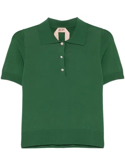 N°21 Polo Sweater In 绿色