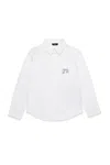 N°21 Camicia In Popeline Con Grafica  In White