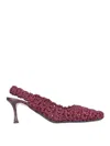 N°21 Pointed Toe Slingback Pump In Red