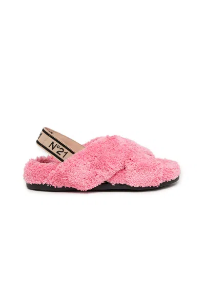 N°21 Kids' Sandali Fussbett In Spugna Puffy In Pink