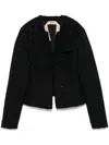 N°21 Crystal-embellished Jacket In Black