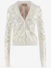 N°21 SEQUINED COTTON CARDIGAN