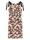 N°21 Fitted Evening Dress With Floral Sequin Pattern In Multi