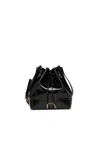 N°21 Shiny Effect Bucket Bag In Black