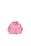 N°21 Shiny Effect Bucket Bag In Pink