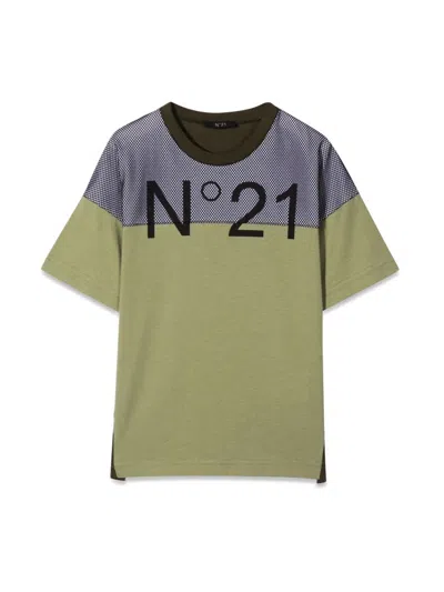 N°21 Kids' Shirt In Green