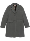 N°21 Single-breasted Coat In Grey