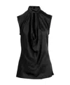 N°21 Woman Top Black Size 6 Viscose In Black