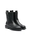 N°21 Logo-plaque Leather Ankle Boots In Black