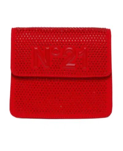 N°21 Stud-embellished Shoulder Bag In Red