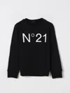 N°21 Kids' Sweatshirt In Cotton In Black