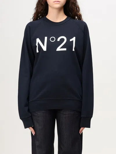 N°21 Sweatshirt N° 21 Woman Color Blue In Blau