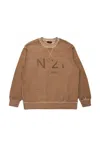 N°21 Logo-print Cotton Sweatshirt In Brown