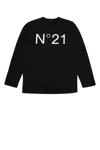N°21 Logo-print Cotton T-shirt In 0n900