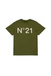 N°21 Logo T-shirt In Green