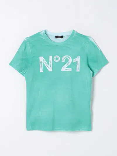 N°21 T-shirt N° 21 Kids Colour Green