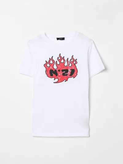 N°21 T-shirt N° 21 Kids Color White