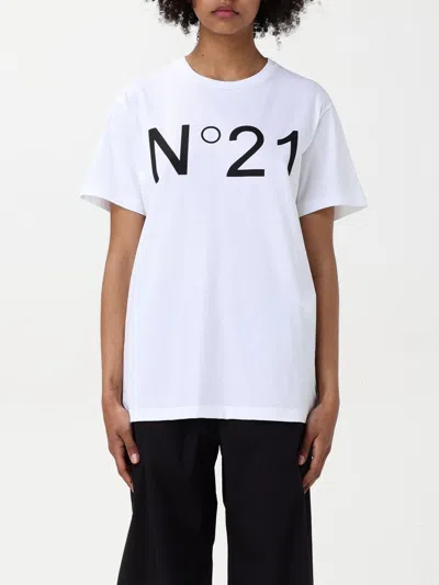 N°21 T-shirt N° 21 Woman Color White In White