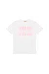 N°21 T-shirt With I Love You Graphic In White
