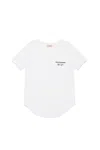 N°21 T-shirt Con Fondo Arrotondato In White